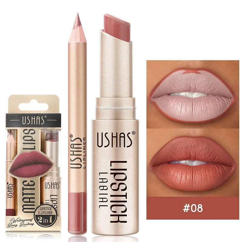 Set Rossetto & Matita per labbra – Eleganza Senza Tempo, Comfort Assoluto