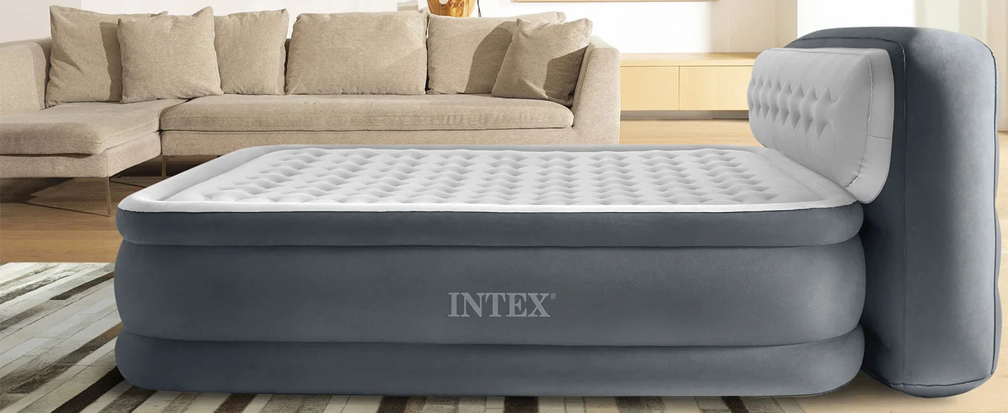 Dura-Beam Con Schienale Tecnologia Fiber Tech Con Pompa Elettrica Incorporata, 152 x 236 x 86 Cm, Blu Navy
