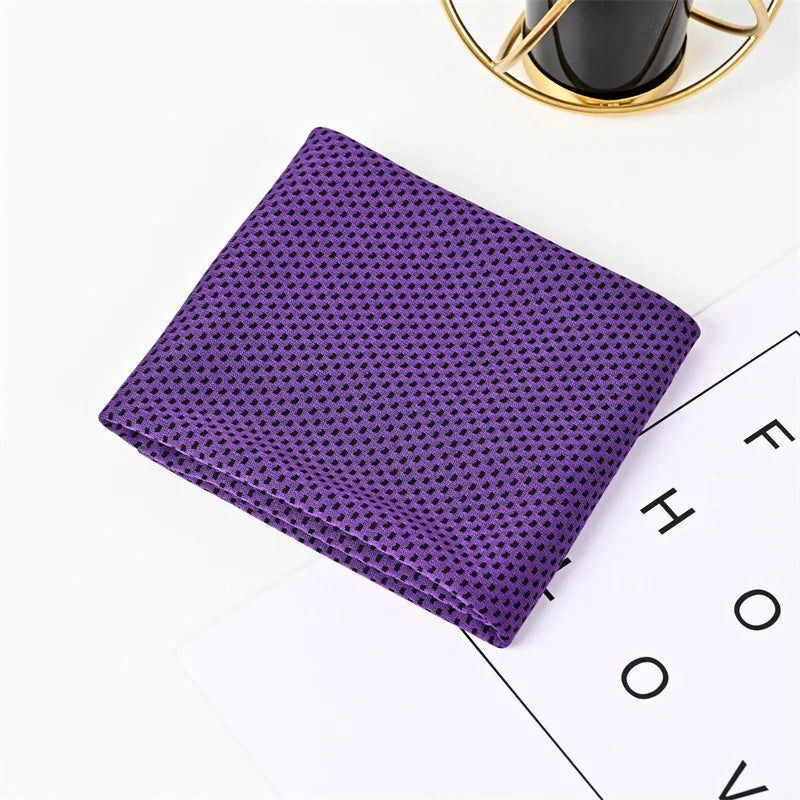 Cool Towel Portable Mini Silica Gel Set Cold Towel Polyester Fiber Outdoor Cooling Towel Fitness sports gym Running quick Dry