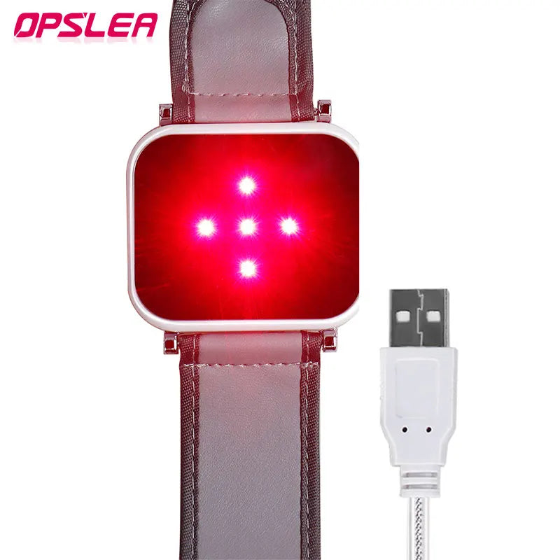 650nm Laser Therapy Wrist Diode LLLT Watch Diabetes Hypertension Cholesterol Treatment Laser Physiotherapy Watch Accessories