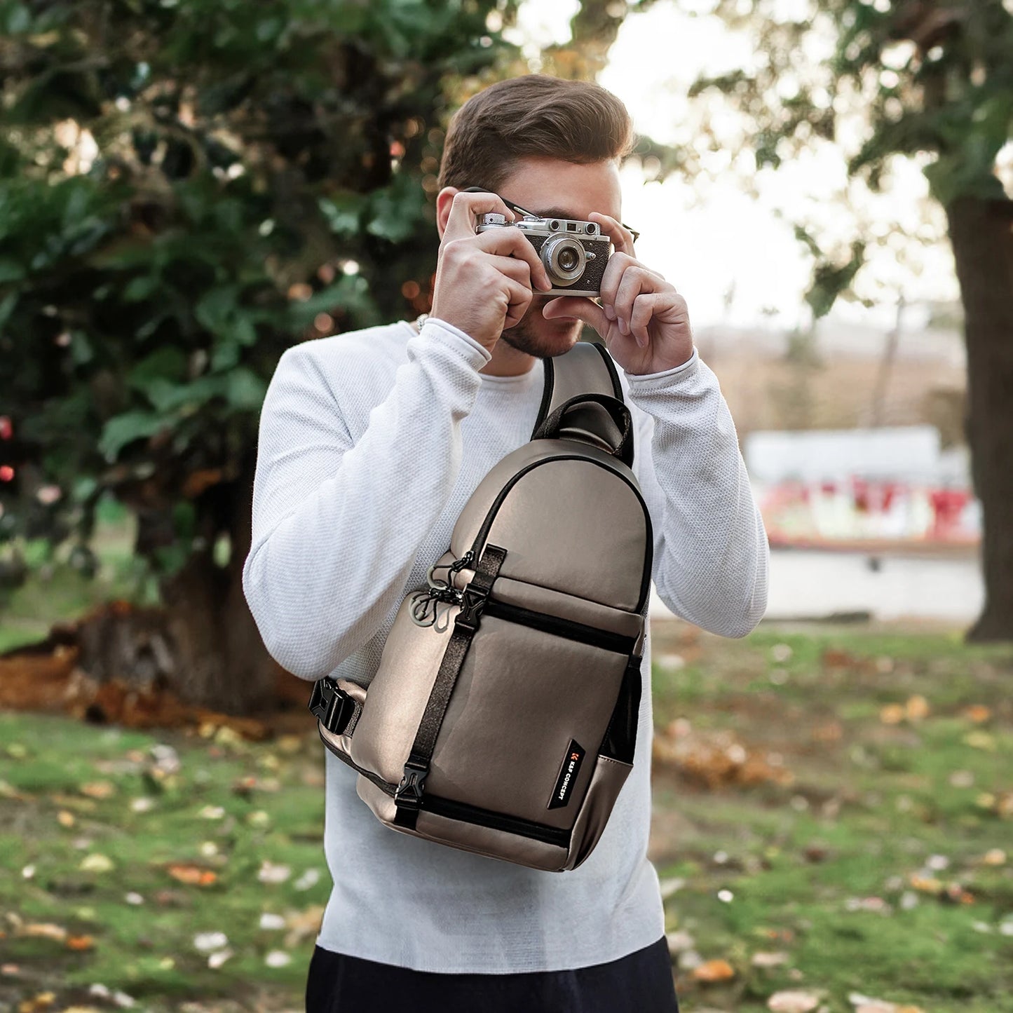 K&F Concept Camera bag Photography Backpack 10L Waterproof Camera Sling Backpack DSLR/SLR Camera Case Sony Fuji Photography Bags