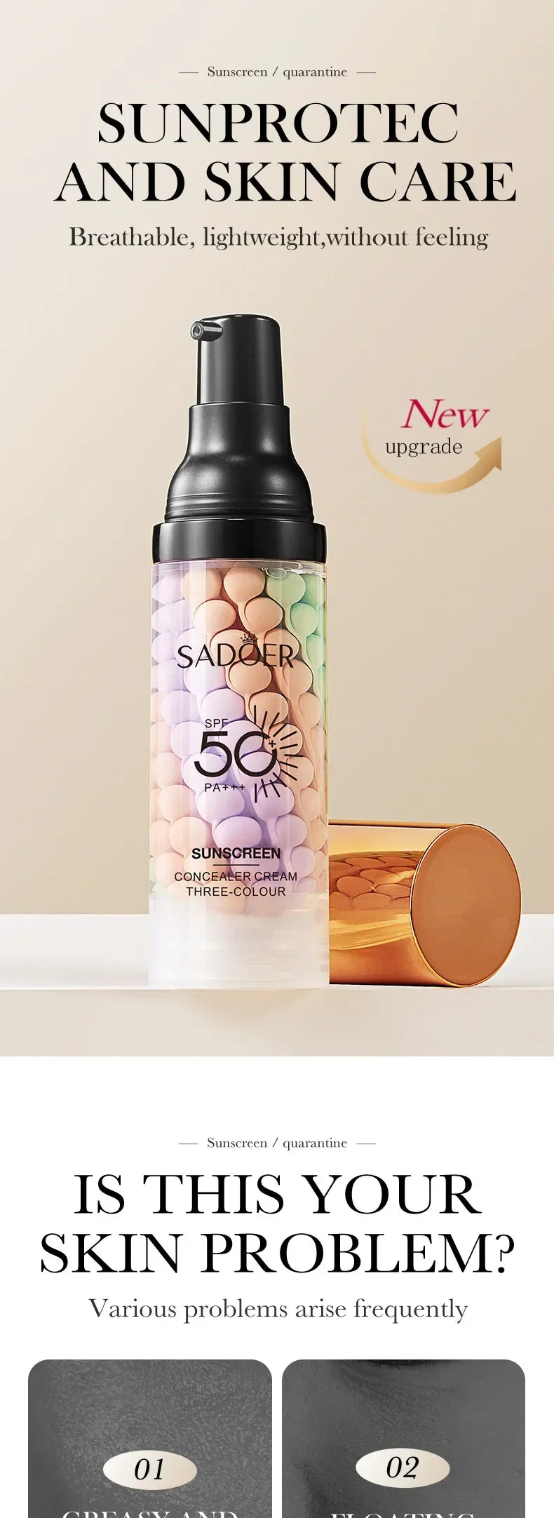 40ml Isolation Cream Face Primer Moisturizing Invisible Pores Facial Brighten Foundation Correcting Skin Tone Cosmetics Makeup