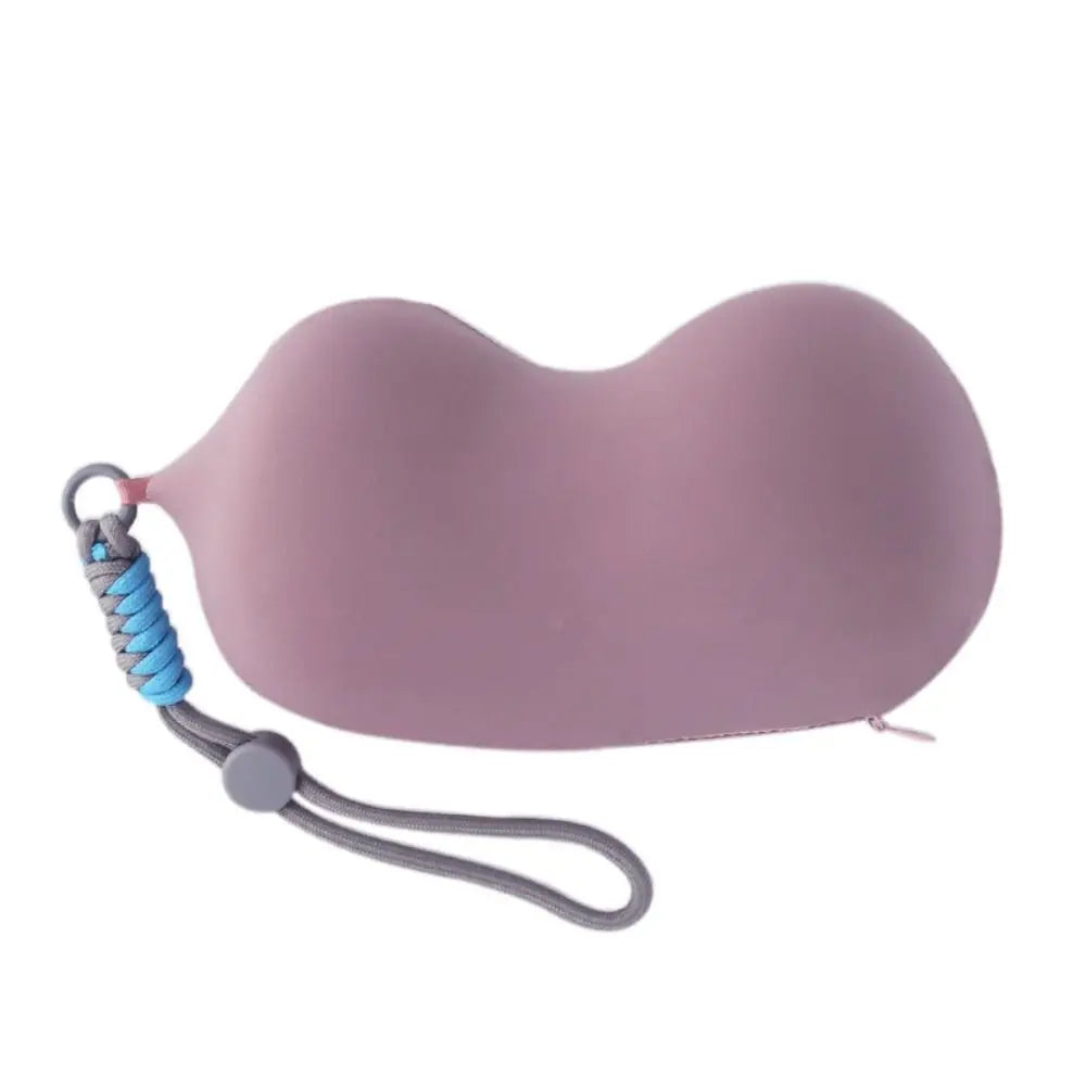 Solid Color Mini Sleeping Neck Pillow Portable Detachable Slow Rebound Pillow Lightweight Elasticity Neck Guard Pillow Home Use