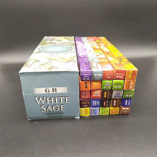 10/25 Small Tubes Natural Tibetan White Sage Incense Sticks Home Fragrance Joss Sticks Bulk Sale Indian Incense Coconut Aromar