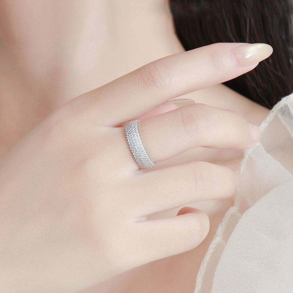 Wong Rain 925 Sterling Silver 3EX VVS1 D Color Real Moissanite Diamonds Gems Row Ring Wedding Party Fine Jewelry Band Wholesale