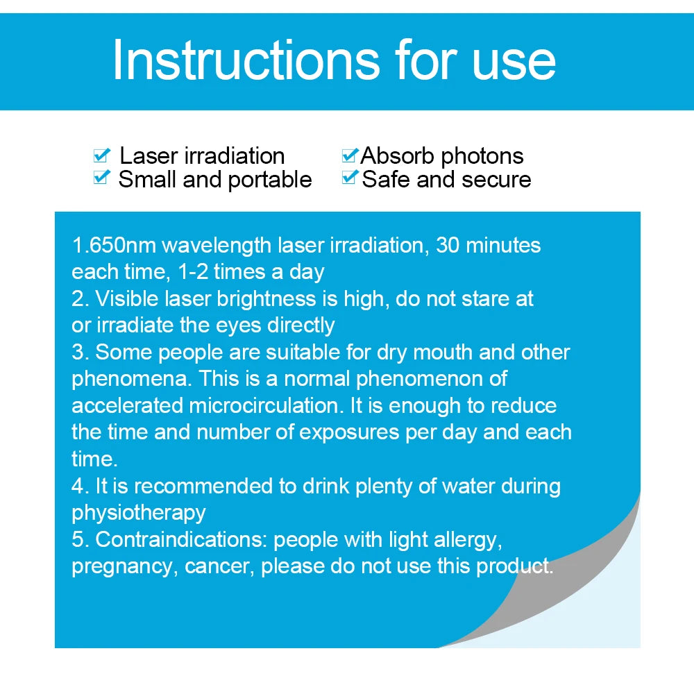 Tinnitus Ear Laser Therapy LLLT Irradiation Laser Physiotherapy Earplug Otitis Media Deafness Nose Rhinitis Sinusitis Treatment