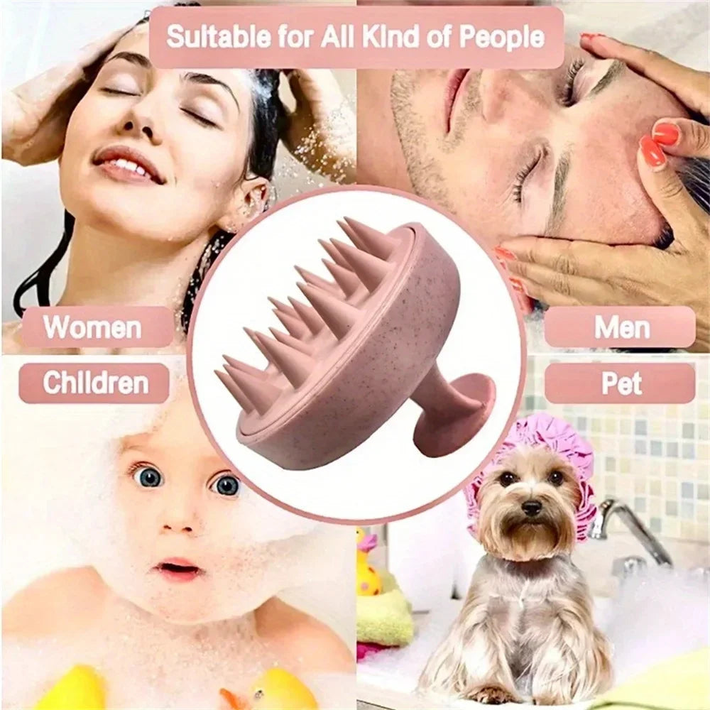 Silicone Shampoo Brush Body Massage Brush Bath Shower Brush Salon Hairdressing Tool Scalp Massage Comb Hair Washing Comb
