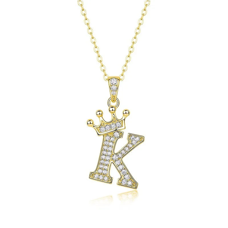 Collana con Lettere dell'Alfabeto in Moissanite D Color VVS1 Certificata