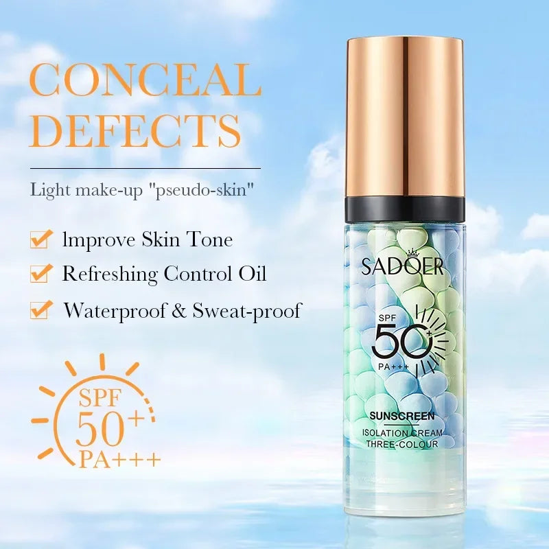 40ml Isolation Cream Face Primer Moisturizing Invisible Pores Facial Brighten Foundation Correcting Skin Tone Cosmetics Makeup