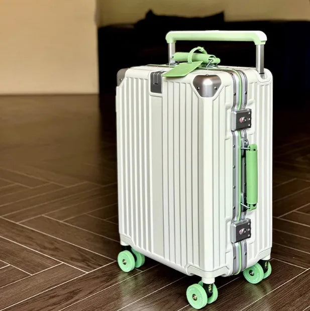 KLQDZMS Travel Luggage 24"26"28"30 Inch Women's Large Capacity Trolley Case 20 ”ABS+PC Boarding Case Men's Cabin Suitcase