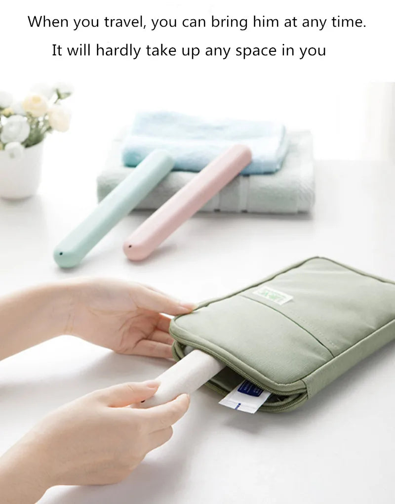 Travel Accessories Toothbrush Tube Cover Case Cap Fashion Plastic Suitcase Holder Baggage Boarding Portable Bathroom Accessories