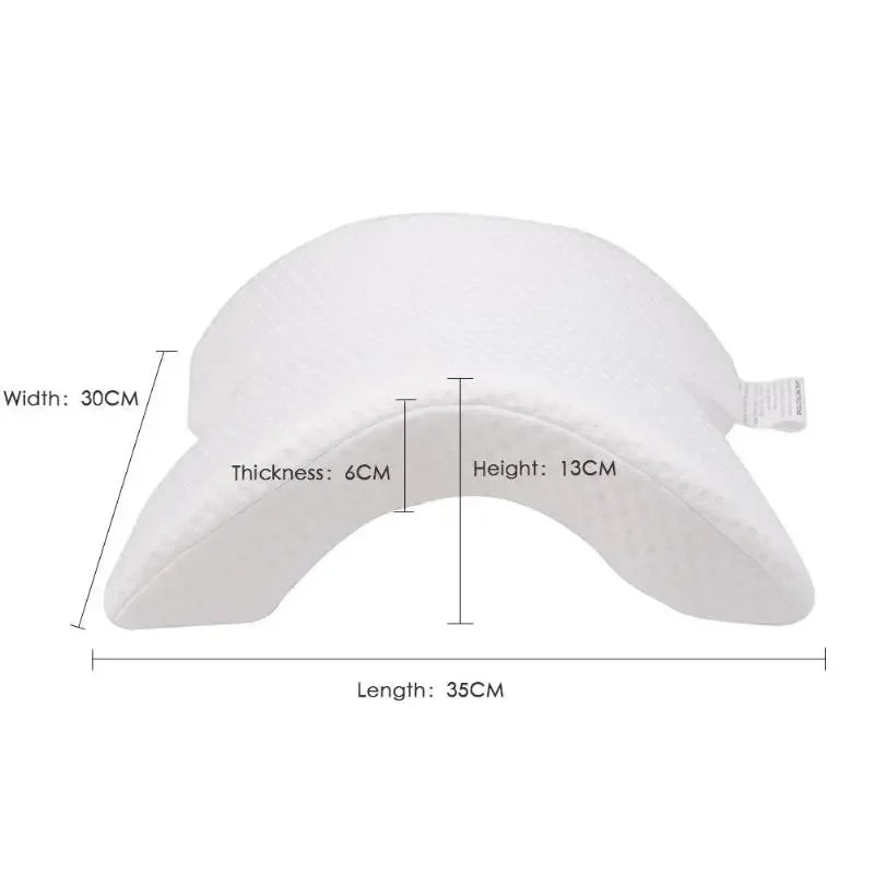 U-Shaped Curved Orthopedic Foam Hand Pillow Head Guard Cervical Spine Pillow Core Memory Cotton Pillow Clamping Leg Design