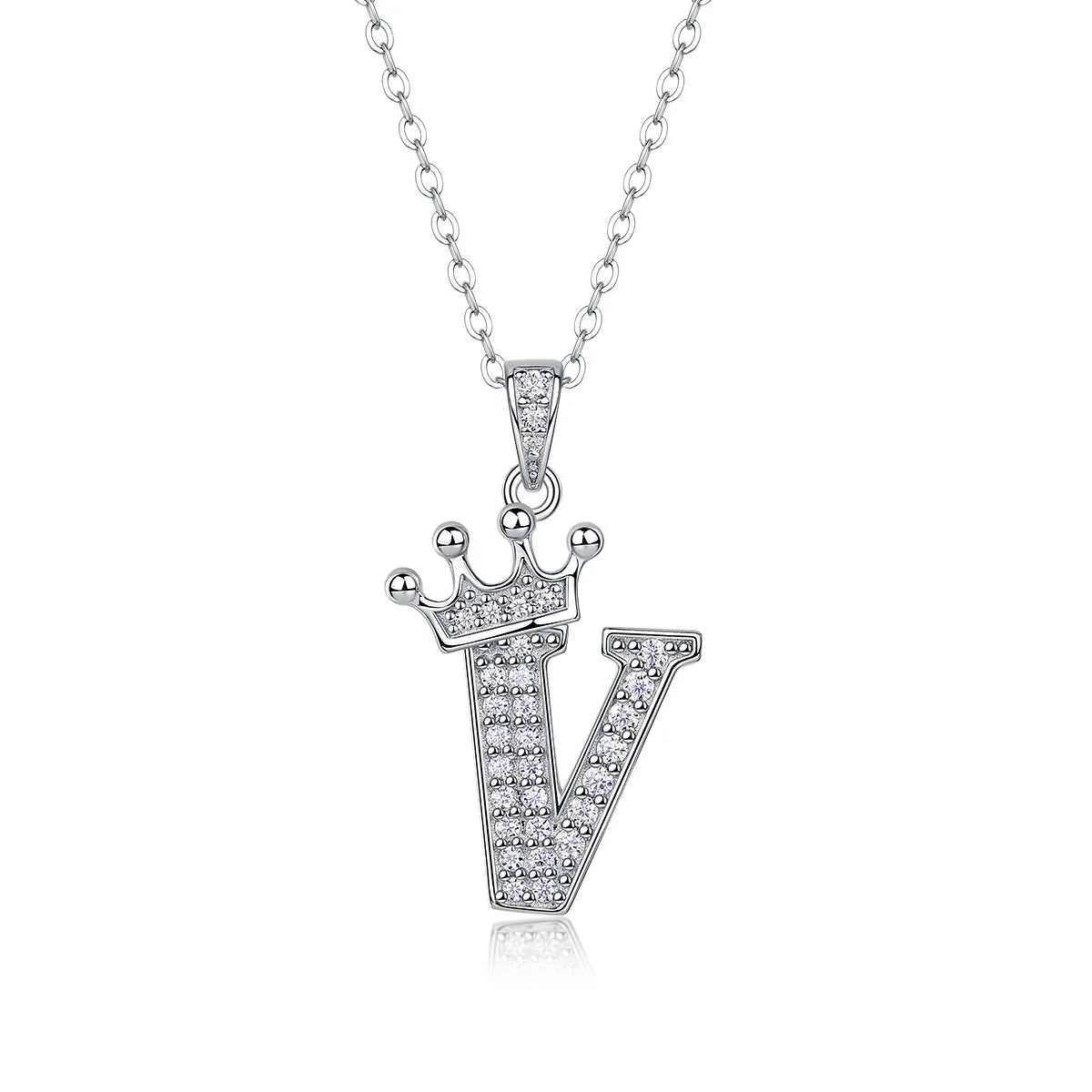 Collana con Lettere dell'Alfabeto in Moissanite D Color VVS1 Certificata