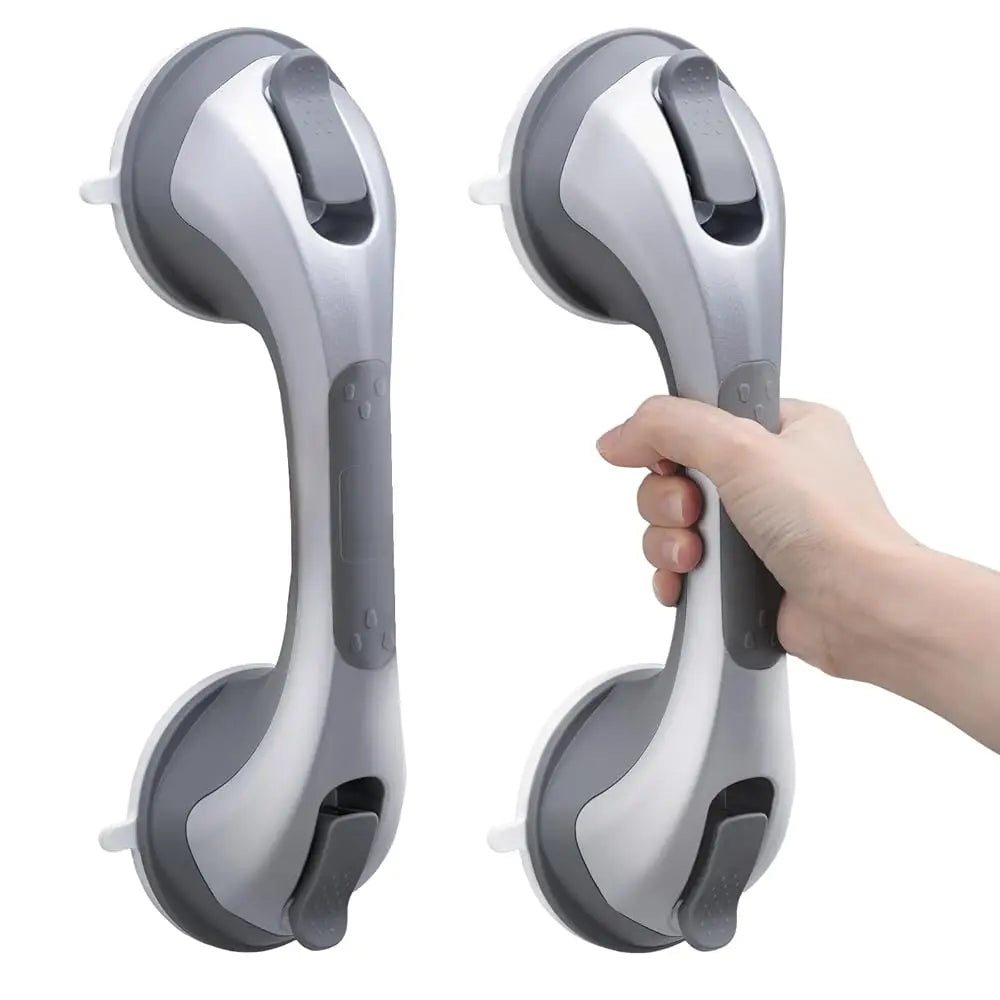 TAILI 1/2pcs Shower Grab Bars for Seniors Suction Cup 12 inch Grab Bars for Shower and Bathroom, Safety Handle for Children