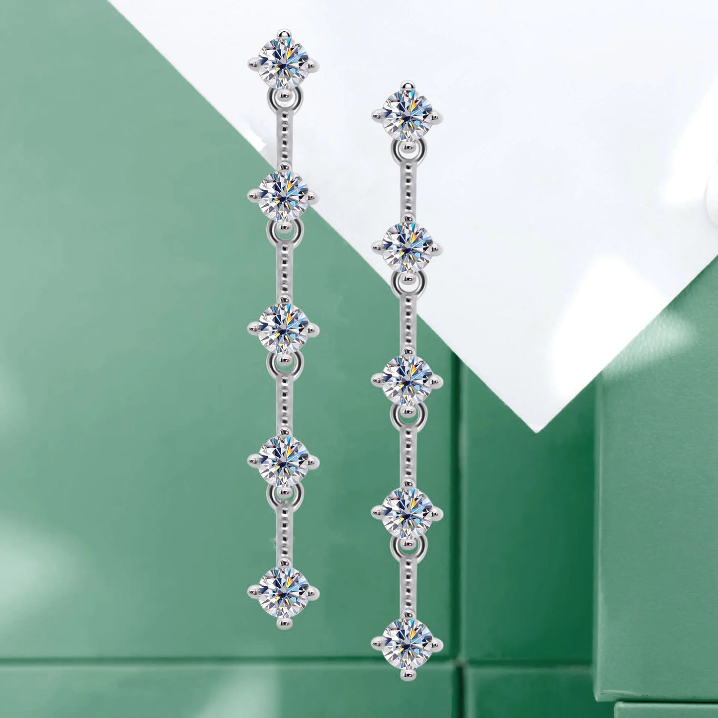 HORRIPAL 6CT D VVS1 Moissanite Stud Earrings S925 Sterling Silver 18k Plated Real Lab Grown Diamond with GRA Jewelry for Women