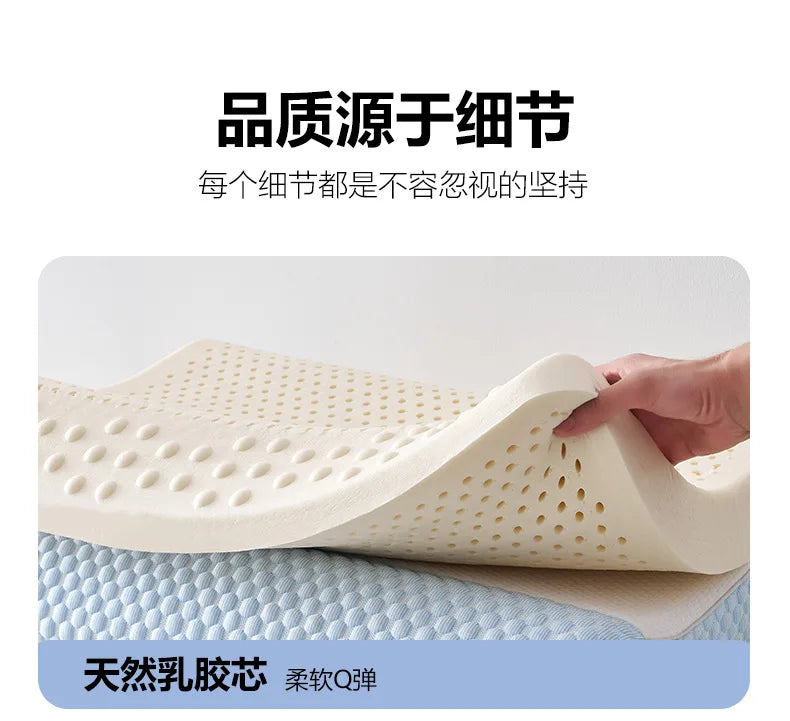 Natural Latex Pillow with Organic Cotton Cover Memory Adult Cervical Pillow Bed Pillow for Sleeping Neck Pain Relief Help