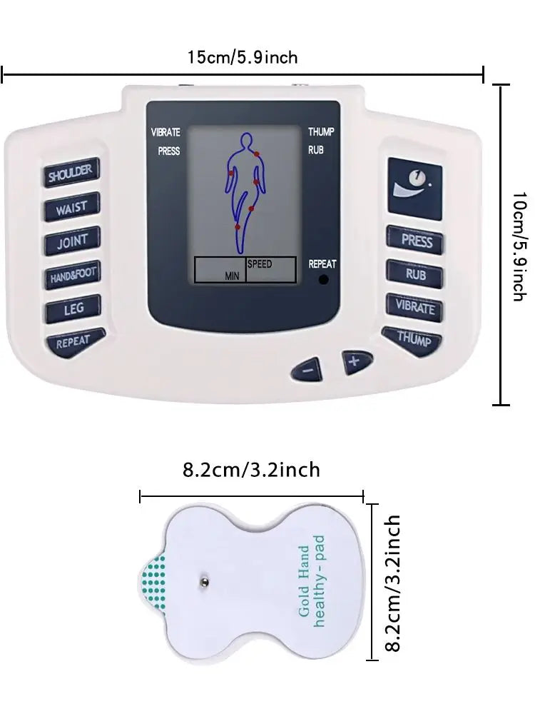 EMS Muscle Stimulator, 8 Dual-Output Modes Meridian Therapy Massager, Muscle Stimulator