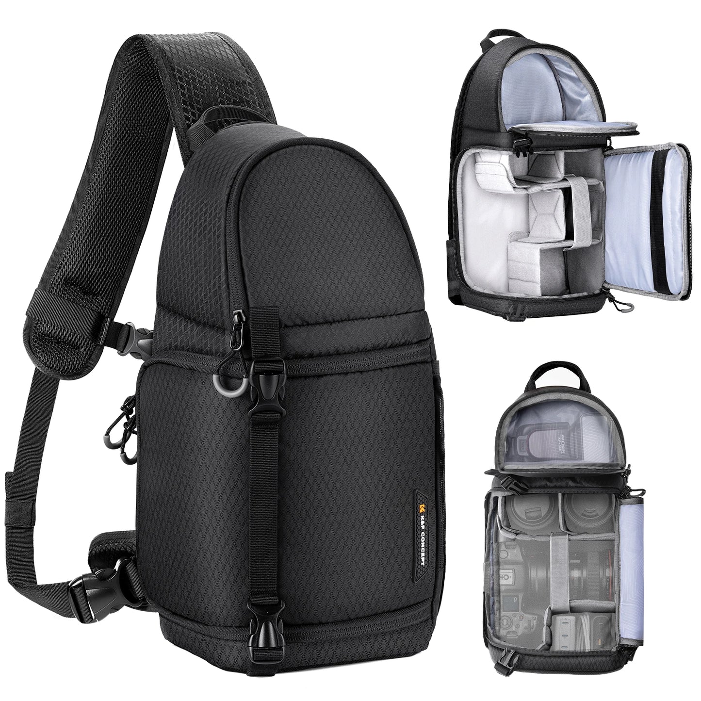 K&F Concept Camera bag Photography Backpack 10L Waterproof Camera Sling Backpack DSLR/SLR Camera Case Sony Fuji Photography Bags