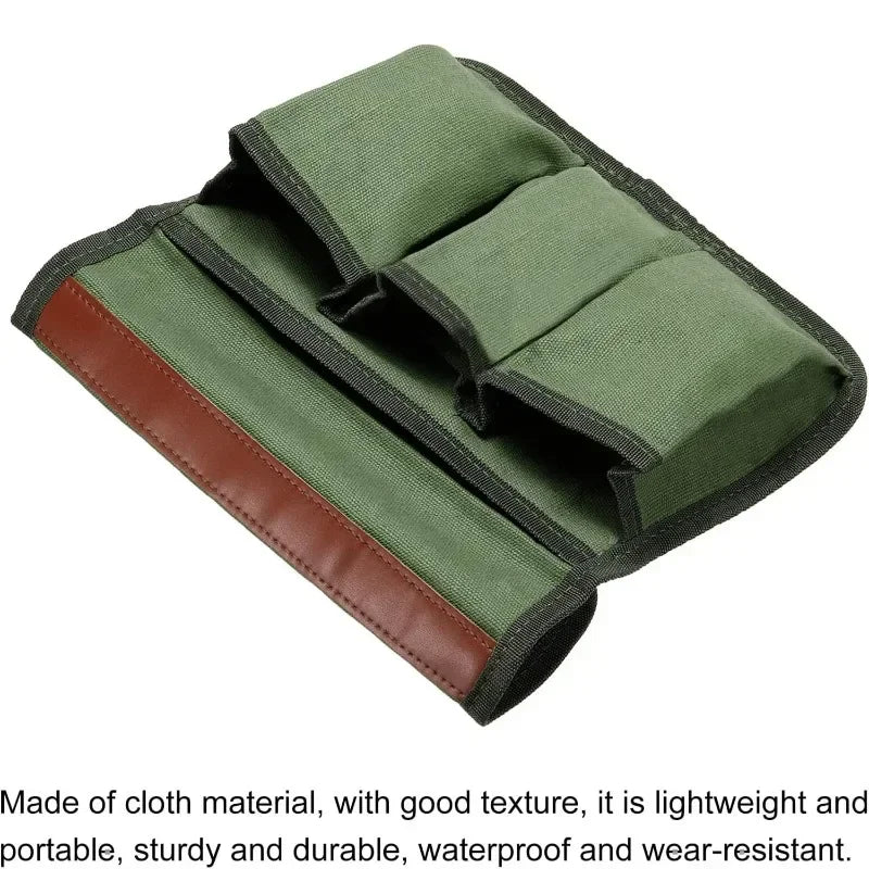 Camping Chair Armrest Storage Bag Canvas Folding Chair Organizer Side Pocket Pouch Bag For Outdoor Camping Picnic Fishing Bag