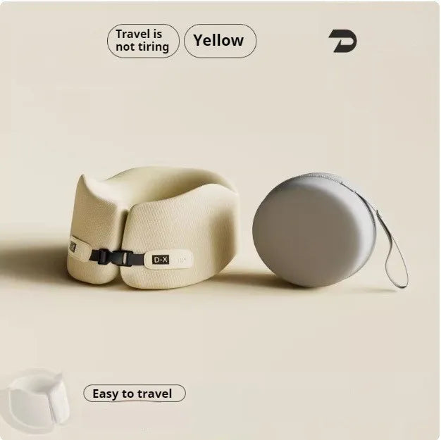 Travel Pillow U-Shape Pure Memory Foam Neck Pillow For Airplane Office Nap Cervical Pillows Flight Sleeping Head Neck Support