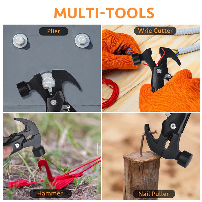 12 in 1 Multi-Purpose Tool, Unique Birthday Gifts for Men, Cool Stuff Gifts, Camping Cool Stuff, Father's Day, Christmas Gifts