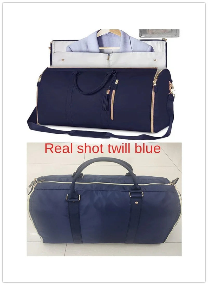 75L Large Capacity PU Foldable Travel Bag Lightweight Traveling Duffel Bag for Women Men Tote Bag Carry On Luggage Bag