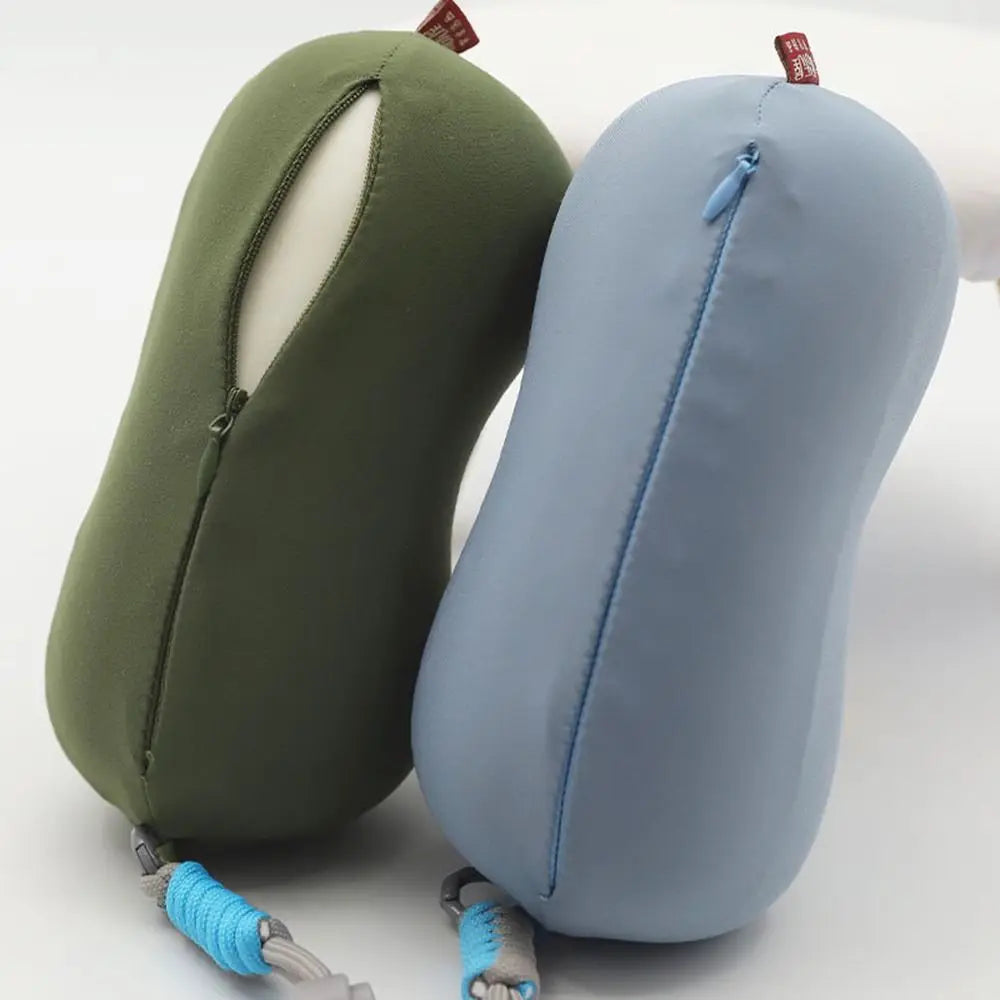 Solid Color Mini Sleeping Neck Pillow Portable Detachable Slow Rebound Pillow Lightweight Elasticity Neck Guard Pillow Home Use