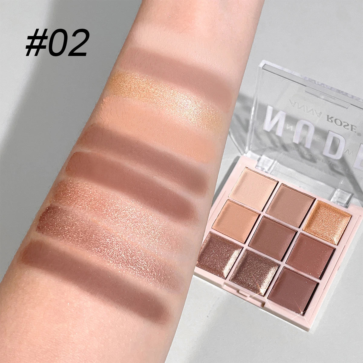 Palette Ombretti 9 Colori – Eleganza Naturale, Luce Sofisticata