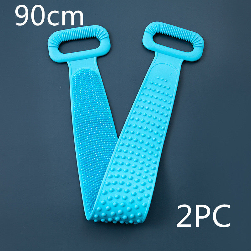 Cepillo de baño/masaje de silicona de doble superficie