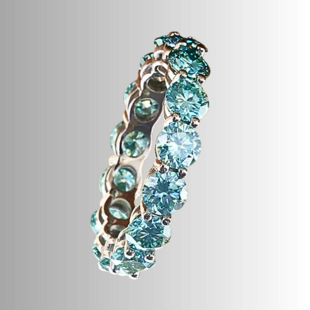 Mini Collezione di Eternity con Moissaniti Colorate