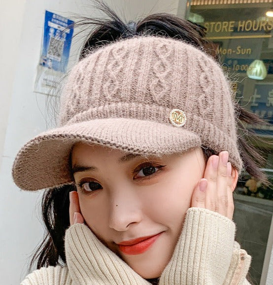 Real Lapin Knit Hat Warmth and Style