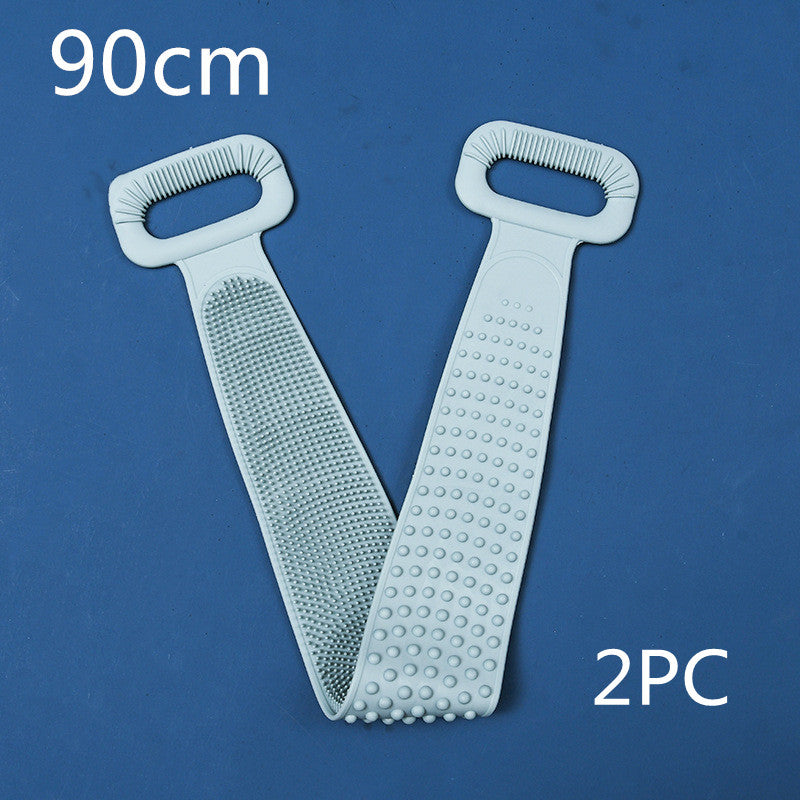 Cepillo de baño/masaje de silicona de doble superficie