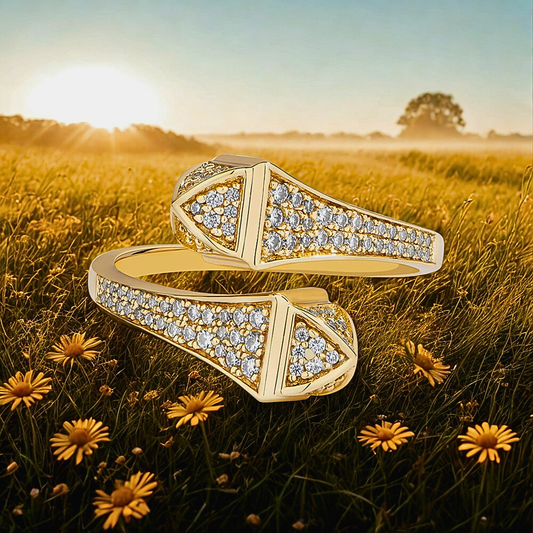 Anello Contrariè con Moissaniti D Color