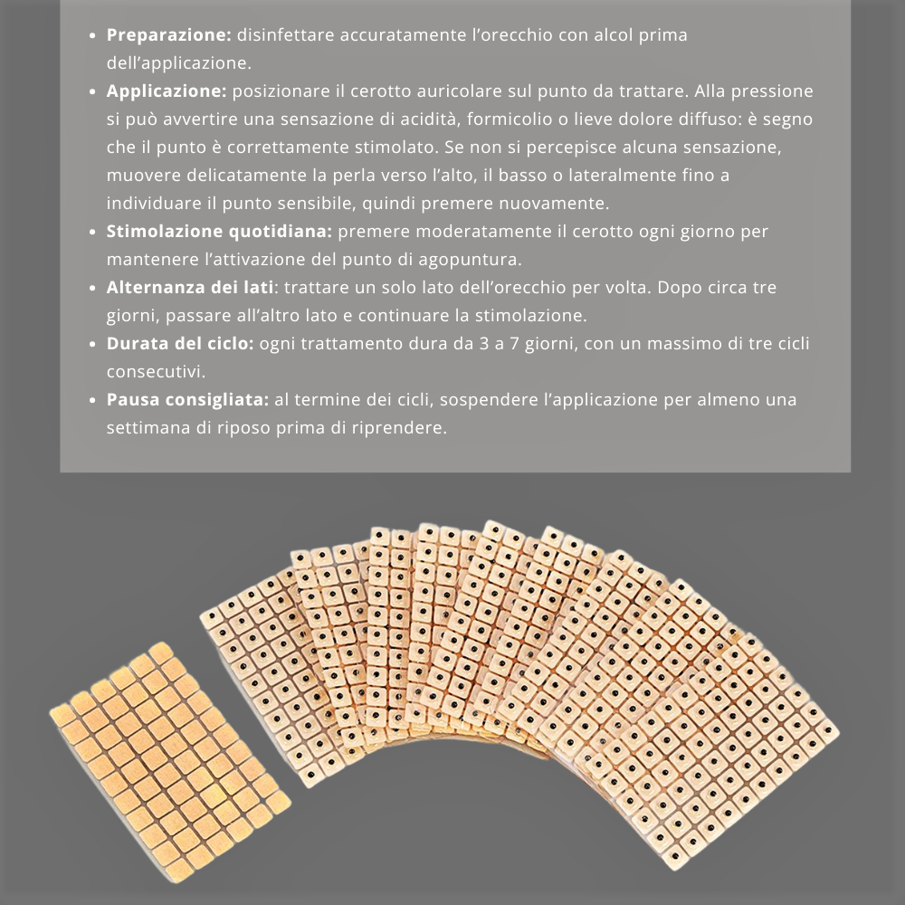 Cerotti Transdermici di Fitoterapia Auricolare