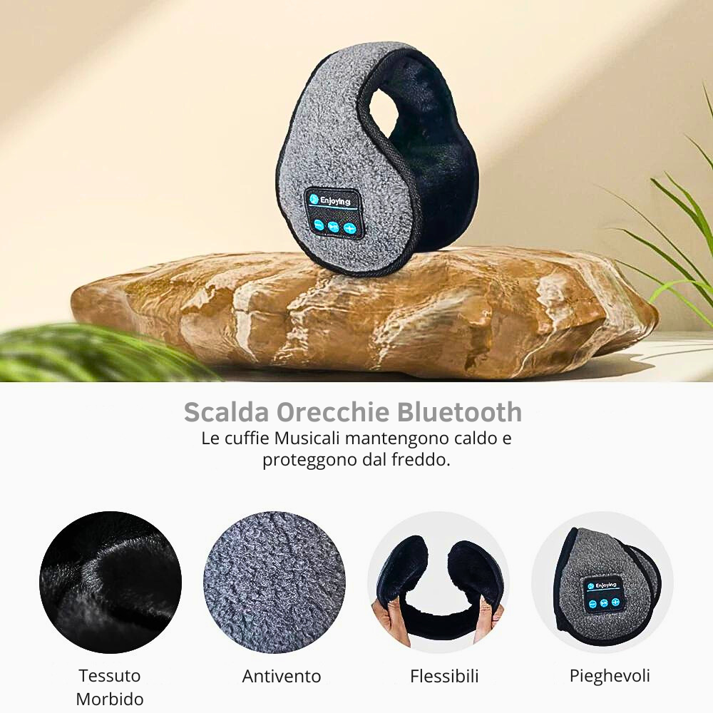 Fascia Scalda Orecchie con Bluetooth e Connessione Wireless