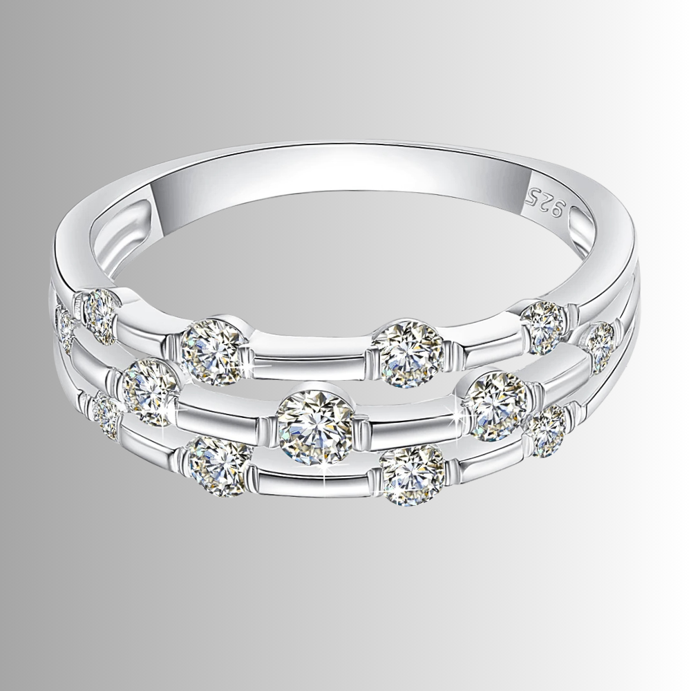 Fascetta a Canna di Bamboo con Moissaniti D Color