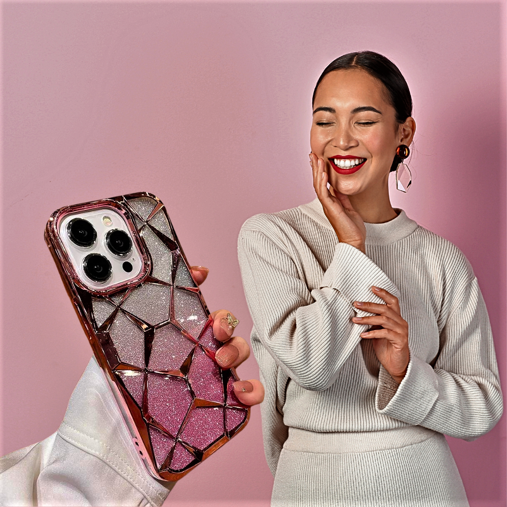 Cover Fashion Glitter e Forme 3D  per iPhone