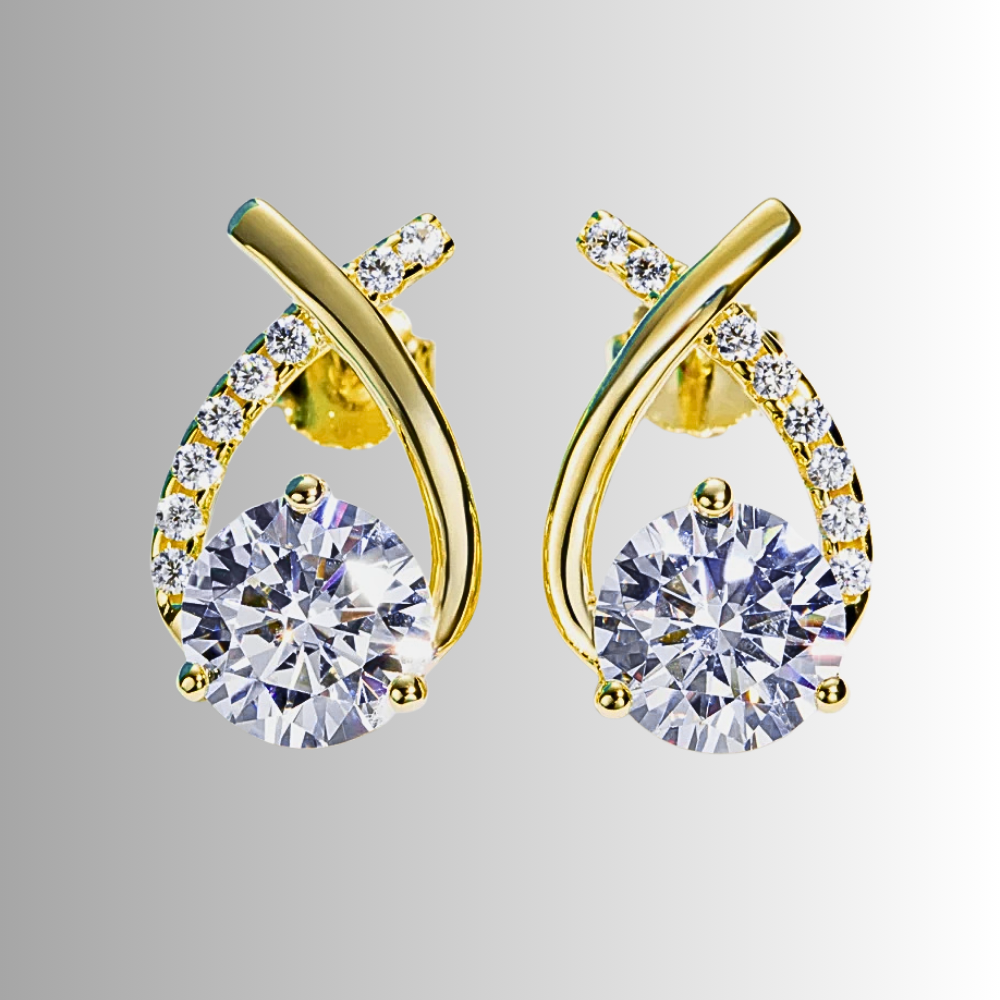 Orecchini a Nodo con Moissaniti per ct 4,28