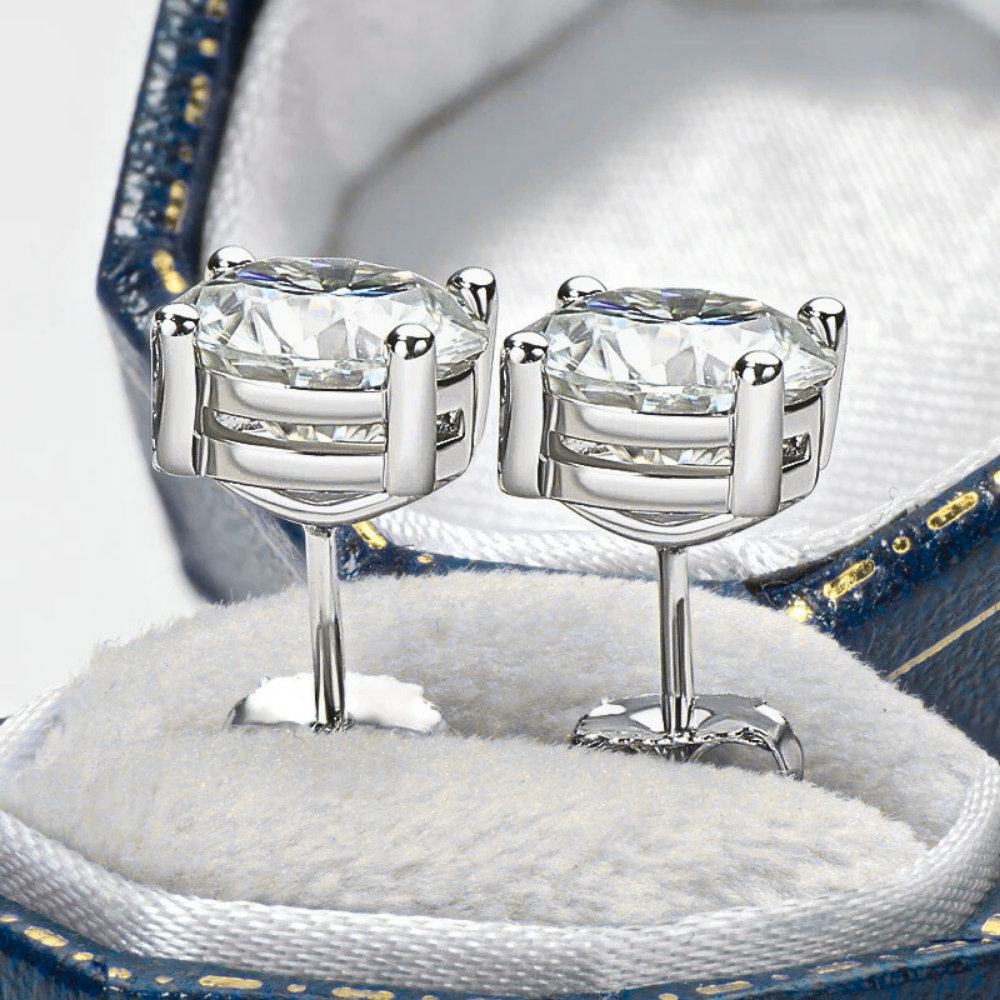 Orecchini Punto Luce con Moissaniti