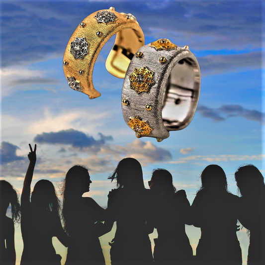 Anillo "Copo de Nieve" Maestría en Orfebrería Italiana
