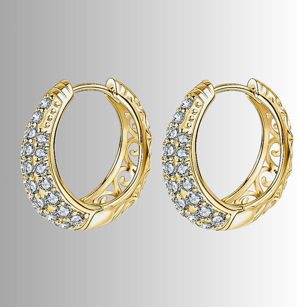 Orecchini a Goccia con Pavè di Moissaniti per ct 1,50