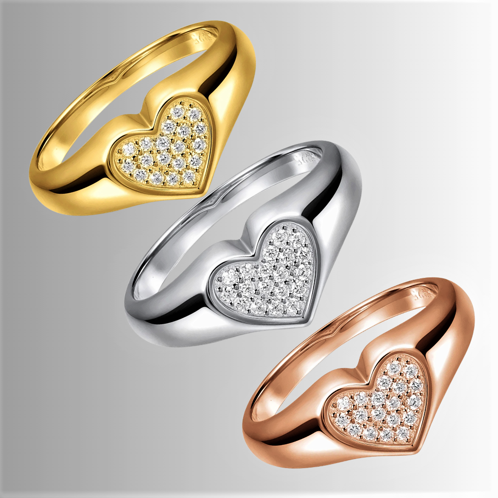 Fascetta a Cuore con Moissaniti Certificate