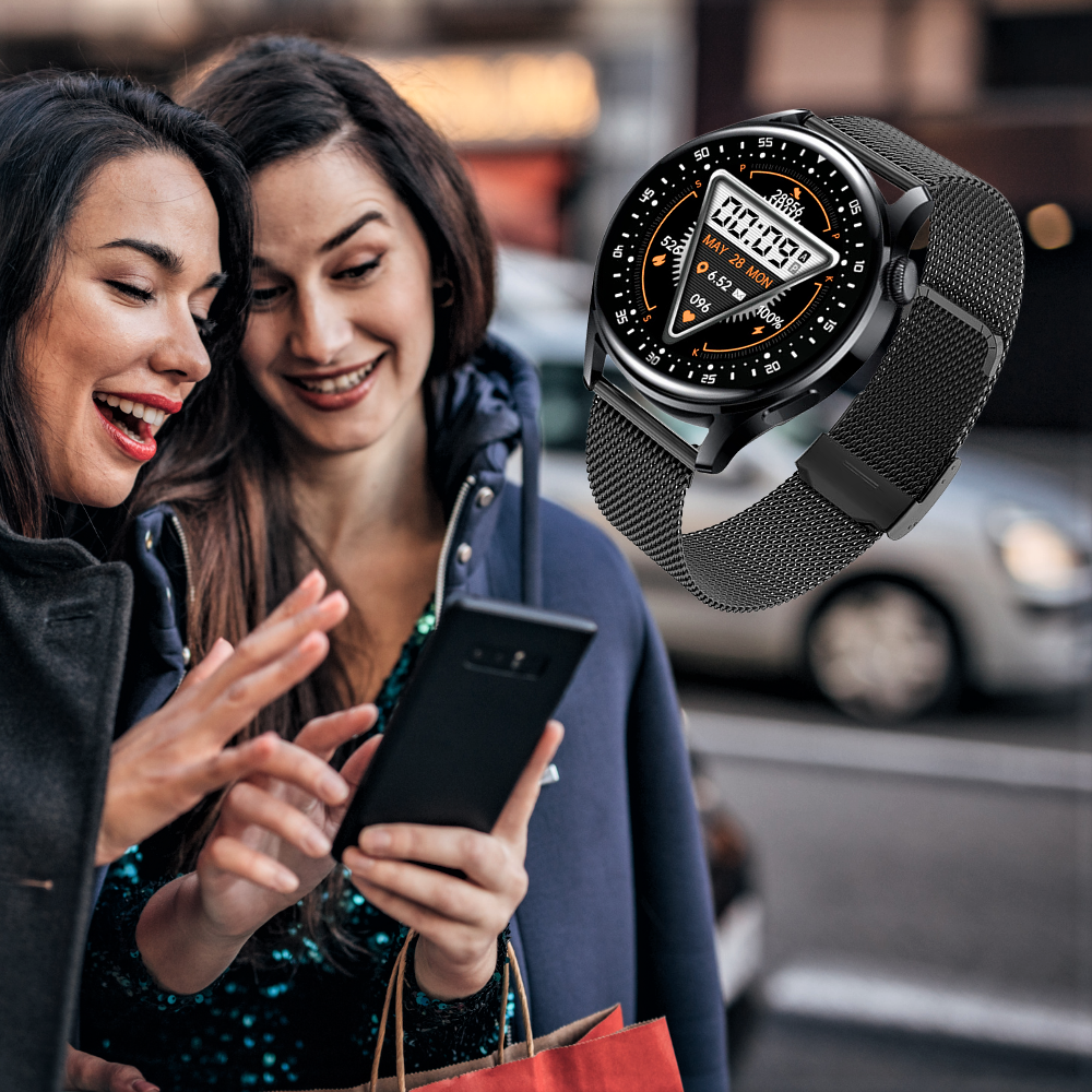Smart Watch GlamLuxe: Health, Music and Payments, All on Your Wrist!