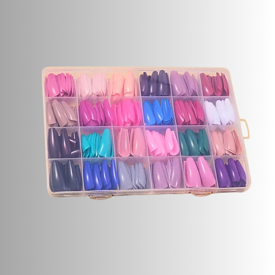 Set Professionali di Unghie Colorate in Resina Acrilica
