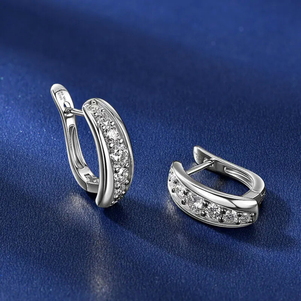 Orecchini a Monachella con Moissaniti per ct 0,68