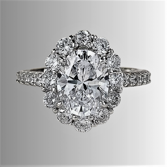 Anello con Moissaniti per tot ct 3,00