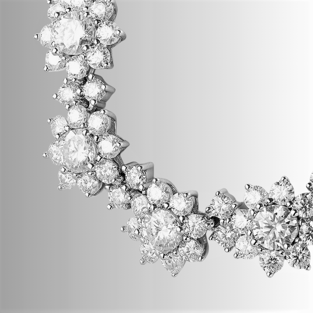 Parure Floreale in Moissaniti D Color