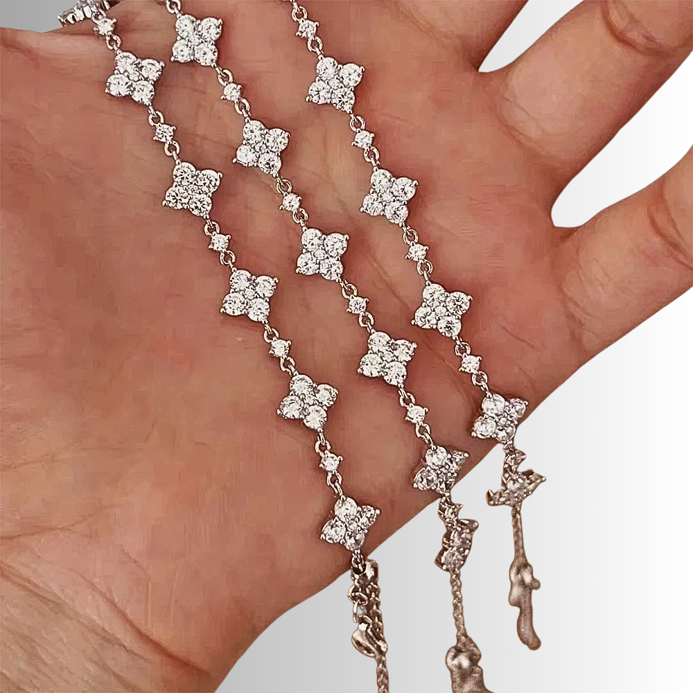 Bracciale a Rombi con Moissaniti D Color per circa ct 1,20