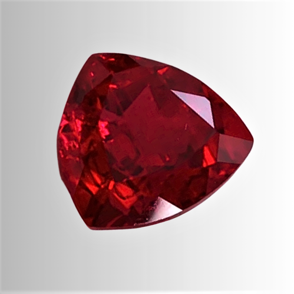 Rubini Lab Grown Taglio Trillion