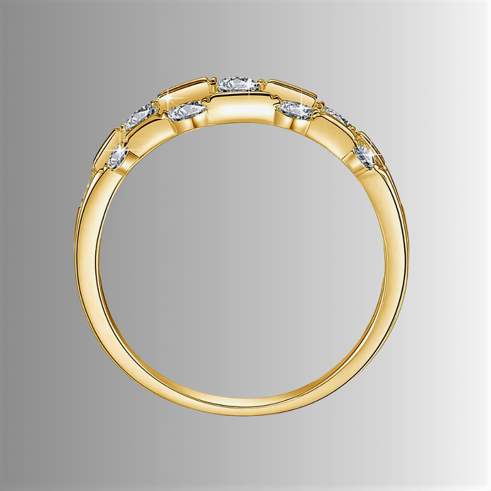 Fascetta a Canna di Bamboo con Moissaniti D Color